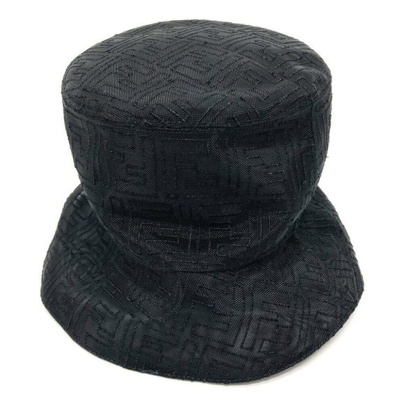 FENDI FF Zucca pattern mesh Bucket hat Nylon Black - Picture 3 of 11